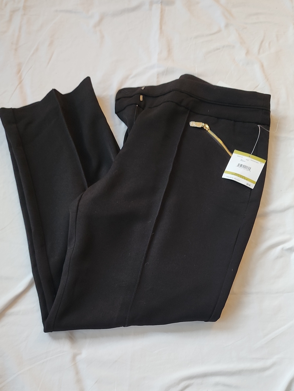 Anne Klein Black 14P Straight Leg Pants NEW WITH TAGS